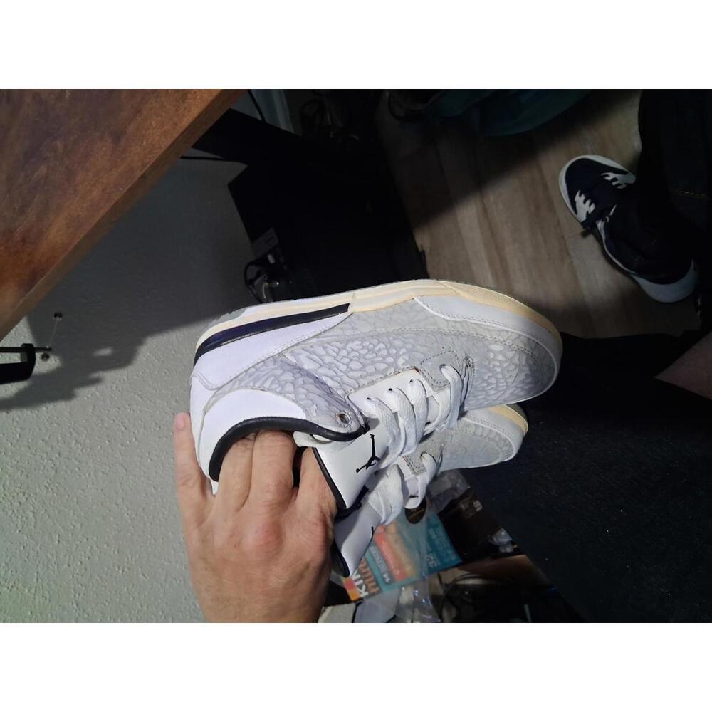 Jordan 3 White Flip sz 3y